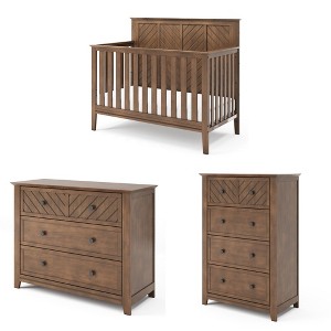 Child Craft Atwood Crib, Dresser and Chest Nursery Set, 3-Piece, Includes 4-in-1 Convertible Crib, Dresser and Chest - 1 of 4