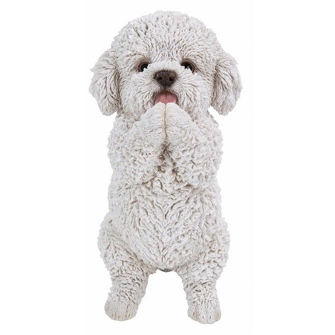 8 5 Polyresin Playing Poodle Puppy Outdoor Statue White Hi Line Gift Target