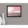 HomeRoots Pink Beach Emotions Black Framed Print Wall Art - 2 of 4