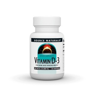 Vitamin-D 10,000 IU by Source Naturals, Inc.  -  120 Softgel - 1 of 3
