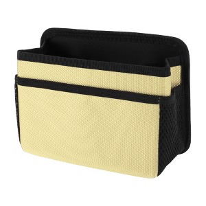 Unique Bargains Car Trash Can Hanging Car Door Back Seats Fabric Trash Bin Beige 1 Pcs - 1 of 4