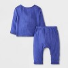 Baby Boys' Henley Gauze Shirt and Pants Set - Cat & Jack™ - 2 of 4