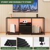 Coucheta TV Stand with LED Lights, Modern Entertainment Center for 32/43/50/55 in TVs, Modern LED Television Stand with Storage, TV Console Cabinet - 2 of 4