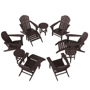 WestinTrends Dylan HDPE Outdoor Patio Adirondack Chair (12-Piece Set) - 1 of 4