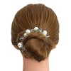 Wrapables Faux Pearls and Rhinestones Hair Ties (Set of 3) - 4 of 4