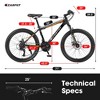 CAVINAS 26" Mountain Bike with Suspension for Adults and Teens,21-Speed Gears,High Carbon Steel Frame,Mechanical Disc Brake,MTB Bikes - 2 of 4