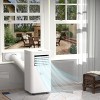 HOMCOM 7000 BTU Mobile Portable Air Conditioner for Cooling, Dehumidifier, and Ventilating with Remote Control, for Home Office, White - 2 of 4