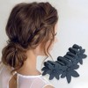 Unique Bargains Women's Elegant Floral Hair Clips 4.33"x2.36"x1.77" 1 Pc - 2 of 3
