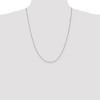 Black Bow Jewelry 1.2mm 14k White Gold Polished Box Chain Necklace - 2 of 4
