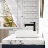 Whizmax Rectangle Bathroom Sink, Bathroom Vessel Sink, White Vessel Sink, Countertop Modern Sink for bathroom - 3 of 4