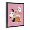 Stupell Industries Pink Boo Halloween Ghosts Floating Frame Canvas Art - 2 of 4