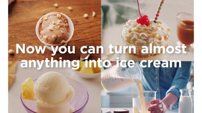 Ninja CREAMi Ice Cream, Gelato Sorbet Maker, 7 One-Touch Programs- Black  NC301