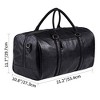 Generic Oversized Duffle Travel Bag Waterproof Leather Weekend Bag Lar - 3 of 4