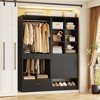 Aheaplus Freestanding Closet System with 4 Drawers and Storage, Walk-In Wardrobe Organizer with Hanging Rod - 2 of 4