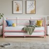Twin daybed with Trundle, Metal Daybed and Trundle Set, Day Bed Sofa Bed Frame with Steel Slat Support, Multifunctional Daybed Frame for Bedroom - 3 of 4
