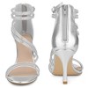 Perphy Women's Ankle Strap Rhinestone Stiletto Heels Gladiator Sandals - 2 of 4