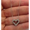 Pompeii3 1/2ct Diamond Heart Pendant 14K White Gold - 2 of 4