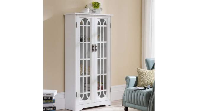 Wilkes Display Cabinet White - Aiden Lane, 2 of 9, play video