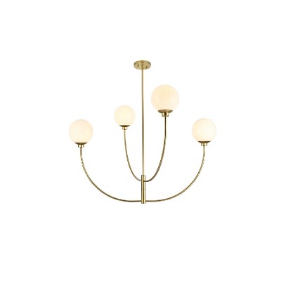 Elegant Lighting Nyomi 42 inch chandelier in Brass