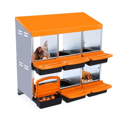 6 holes without legs orange