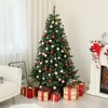 Whisen 6FT Artificial Christmas Tree with 1000 Branch Tips, Auto Open, Steel Base - Green - 2 of 4