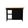 Bramlage Expandable Freestanding Kitchen Island - Black - SEI - 4 of 4