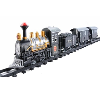 lighted train set