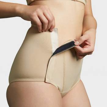 Undercare, Inc. - Once the UNDERCARE Women's Adaptive Brief Panties are on,  you can pull them up and down in one connected piece or you can pull off  the front panel for