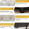 55" Storage Bench Ottoman, Linen Upholstered End of Bed Bench - 3 of 4