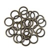 Unique Bargains Car Oil Drain Crush Flat Bonded Washer Gaskets Bronze Tone 25 Pcs - 3 of 4