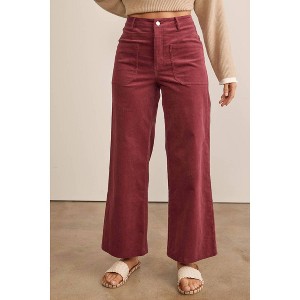 Women's Cozy Chic Wide Leg Corduroy Pants - In February - 1 of 4