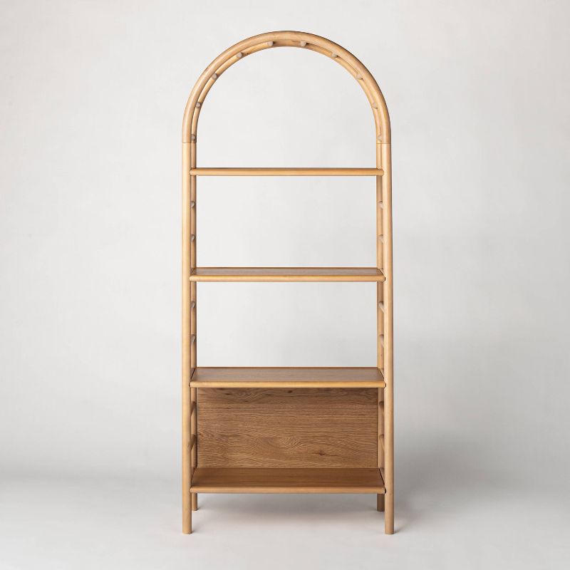 72" Holladay Curved Wooden Bookcase - Threshold™ designed with Studio McGee, 4 of 16