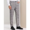 Lars Amadeus Men's Flat Front Office Prom Classic Plaid Dress Pants - 2 of 4