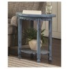 Country Cottage Round Wood End Table Antique Finish - Alaterre Furniture - 2 of 4