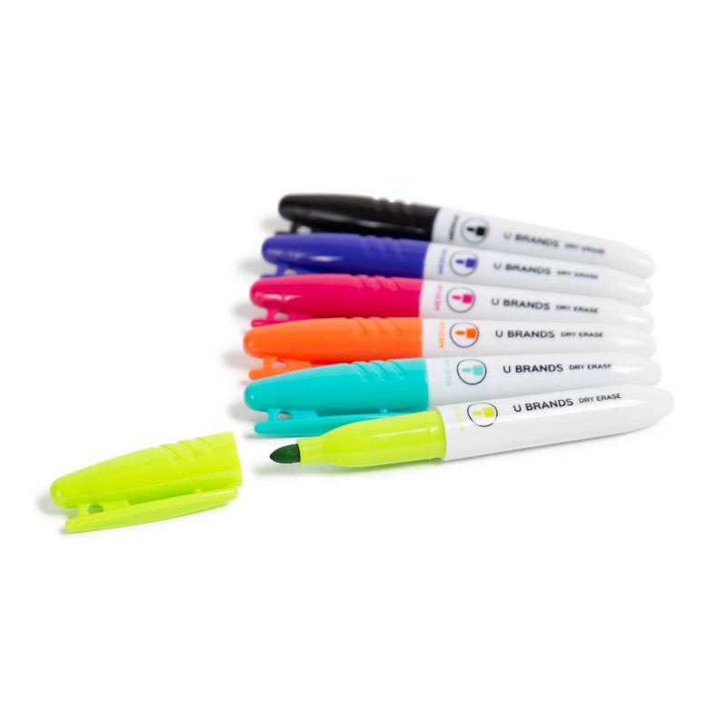 U Brands 6ct Mini Dry Erase Markers Fashion Colors, 5 of 8