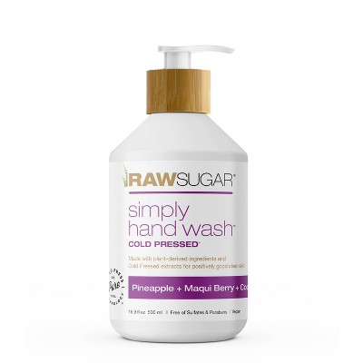 Raw Sugar Simply Hand Wash Pineapple + Maqui Berry + Coconut - 16.9 fl oz