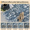 Large Area Rug 8x10 Living Room Carpet with Anti-Slip Backing, Low Pile Vintage Pearl Velvet Rug, Machine Washable Non-Shedding Soft Rug for Bedroom, - 4 of 4