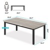 78 Inch Long Kitchen Table for 4-6, Wood Dining Room Table for Kitchen Living Room, Large Rectangular Dinner Tables(No Chairs) - 4 of 4