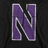 Northwestern University Official Distressed Primary Adult Pull-Over Hoodie - 2 of 4