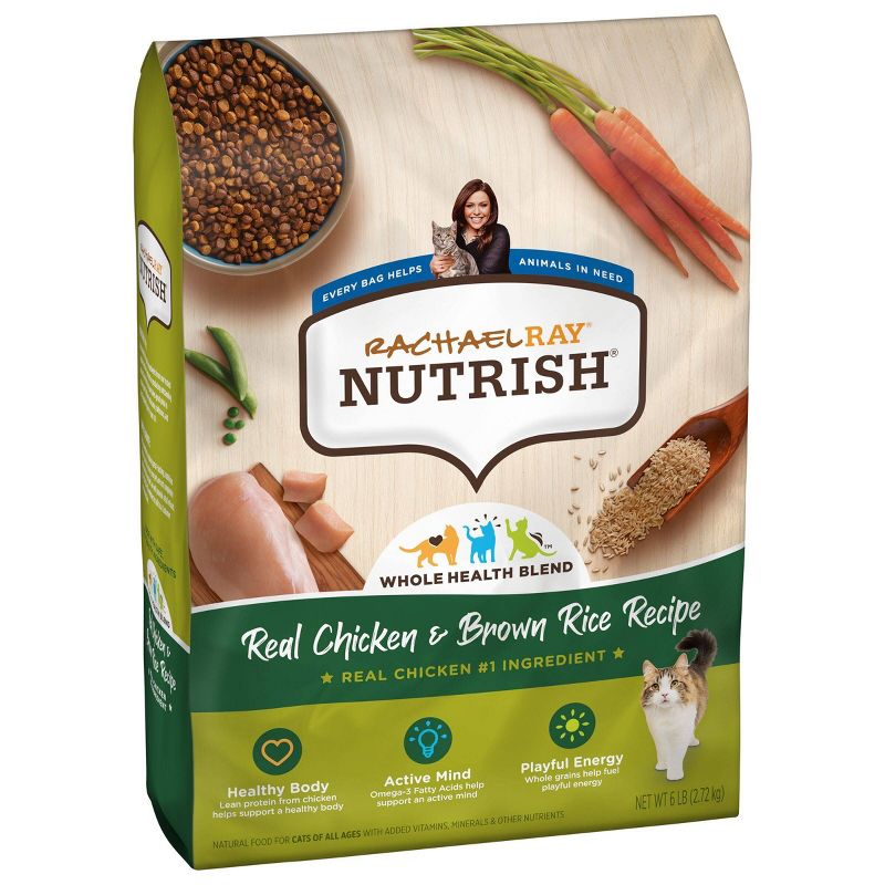 Rachael Ray Nutrish Real Chicken & Brown Rice Recipe Adult Premium Dry Cat Food, 5 of 11