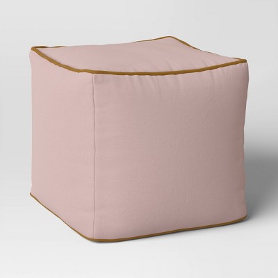 POLINA ANTIQUED PINK SET2 STORAGE POUF - Ø31.5a - 38h; Ø36a - 45h