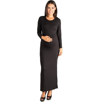 Long Sleeve Maxi Masternity Dress-turq-xl : Target