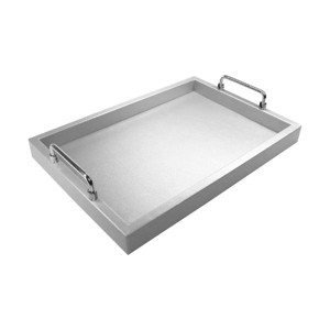 Hub Styler Silver Foldable Handle Service Tray - 1 of 4