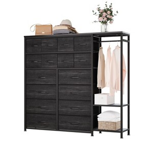 Wardrobe Closet Clothes Rack with 16 Fabric Drawers - Portable Wardrobe with 2 Shelves & Hanging Rod, Heavy Duty Garment Rack, Storage Organizer - 1 of 4