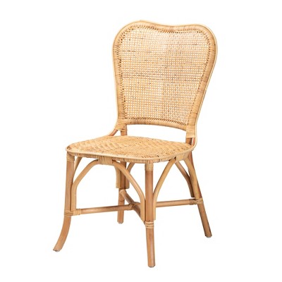 Bohemian Bliss Natural Rattan and Cane Side Chair