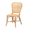 bali & pari Irene Modern Bohemian Natural Rattan Dining Chair - 2 of 4