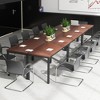 Tangkula Set of 6 55" Conference Table Office Computer Study Desk Metal Base Meeting Room - 2 of 4