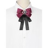 INSPIRE CHIC Women's Big Ribbon Bowknot Snowflakes Multicolor Rhinestone Brooches Bow Ties - 4 of 4