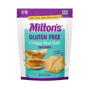 Milton's Craft Bakers Gluten Free Crispy Sea Salt Crackers - 4.5oz - 1 of 4