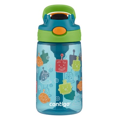 Photo 1 of Contigo 14oz Plastic Friendly Bots Kids&#39; Cleanable Autospout Water Bottle